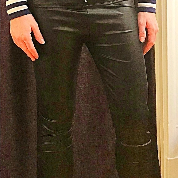 NWT Faux Leather Leggings - Picture 4 of 6